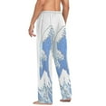 thumbnail image 6 of Ocean Wave Men's Lightweight Pajama Bottoms Stretch Elastic Waist Side Pockets Spring Fall, 6 of 7