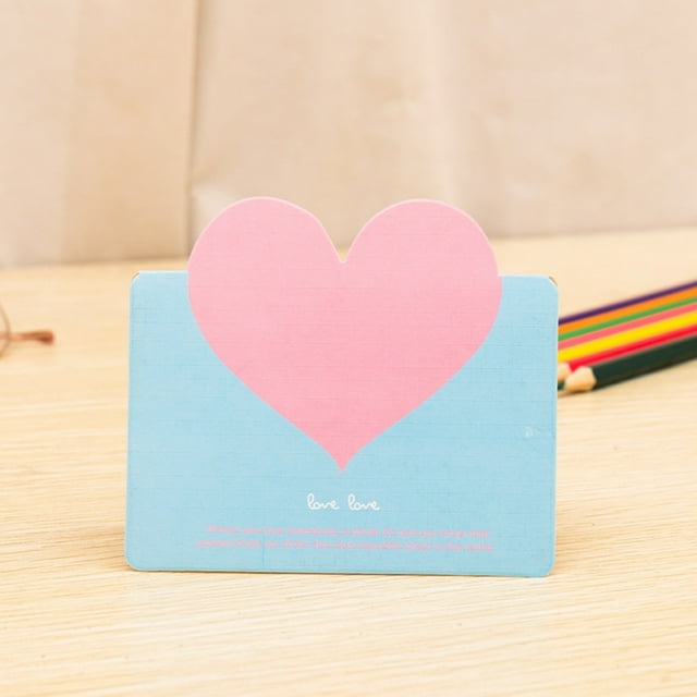 Binwennn Cartes de Note de Noël Vierges Cartes Faites à la Main avec Enveloppes Enveloppes Cartes de Vœux Universelles pour Noël Saint-Valentin Anniversaires et Festival Qixi Cartes de Message Cœur
