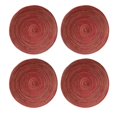 thumbnail image 5 of 4 Pcs Round Braided Placemats, 15" Woven Braided Place Mats, Rustic Table Decors, Heat Resistant Placemats, Washable Circle Table Mats, Dining Table Protectors, Hand Weave Table Linens, 5 of 6
