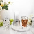 thumbnail image 7 of 100 Pack 12 oz Silver Plastic Cups, Silver Rimmed Disposable Cups, Party Wine Glasses Cocktail Glasses Premium Cups with Silver Rim, 12 Ounce Plastic Tumblers For Party, 7 of 7