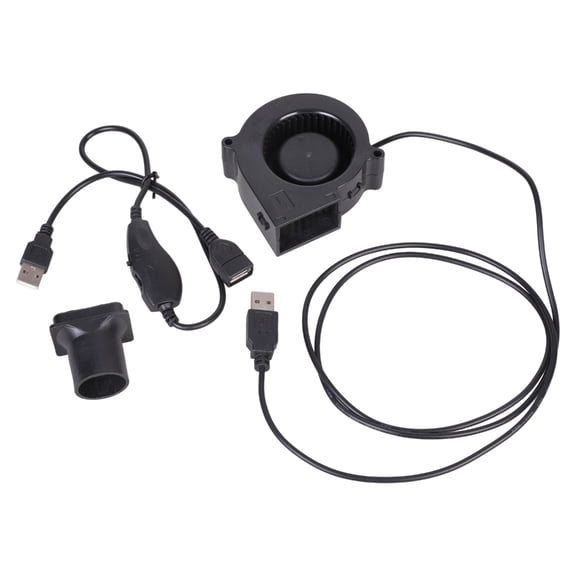 5V USB Plug Blower Fan Mini Portable Blower with Speed Controller 2500RPM Centrifugal Fan for BBQ Grill Fire-Stove