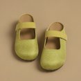 thumbnail image 5 of Gpaecead Women's Knit Mary Jane Mules Wide Round Toe Breathable Elastic Strap Slip On Non Slip Comfort Flats Green, 5 of 8