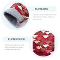 thumbnail image 3 of MasteelfCA Exquisite Cotton Cloth Made Flute Storage Bag Creative Storage Container, 3 of 7