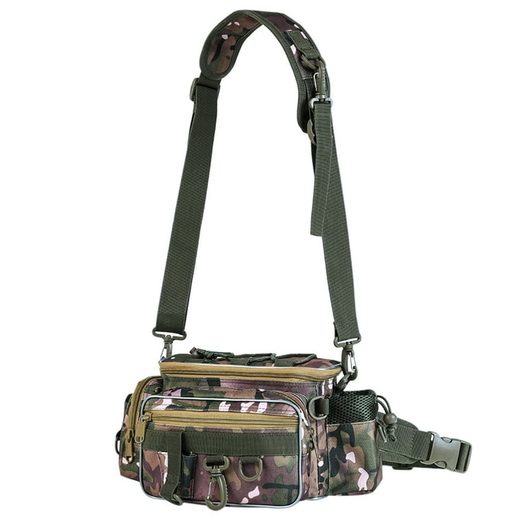 Tackle Pack Compact Fishing Waist Bag, Single Shoulder Fanny Pack