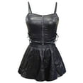 thumbnail image 6 of Bmisegm Embroidered Leather Bustier Women's Gothic Style Lingerie Black S, 6 of 8