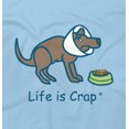 thumbnail image 2 of Life Is Crap Dog Cone Good Life Funny T Shirts Gift Ideas T-Shirt Tee by Life Is Crap, 2 of 2