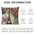 thumbnail image 5 of Wuche Hopyeer Vintage Romantic Paris Trip Classical Postcards Hot Air Balloons Kites Throw Pillow Covers Decor Europe Map Eiffel&nbsp;Tower&nbsp;Xmas Valentine&nbsp;Pillowcase for Sofa, 5 of 5