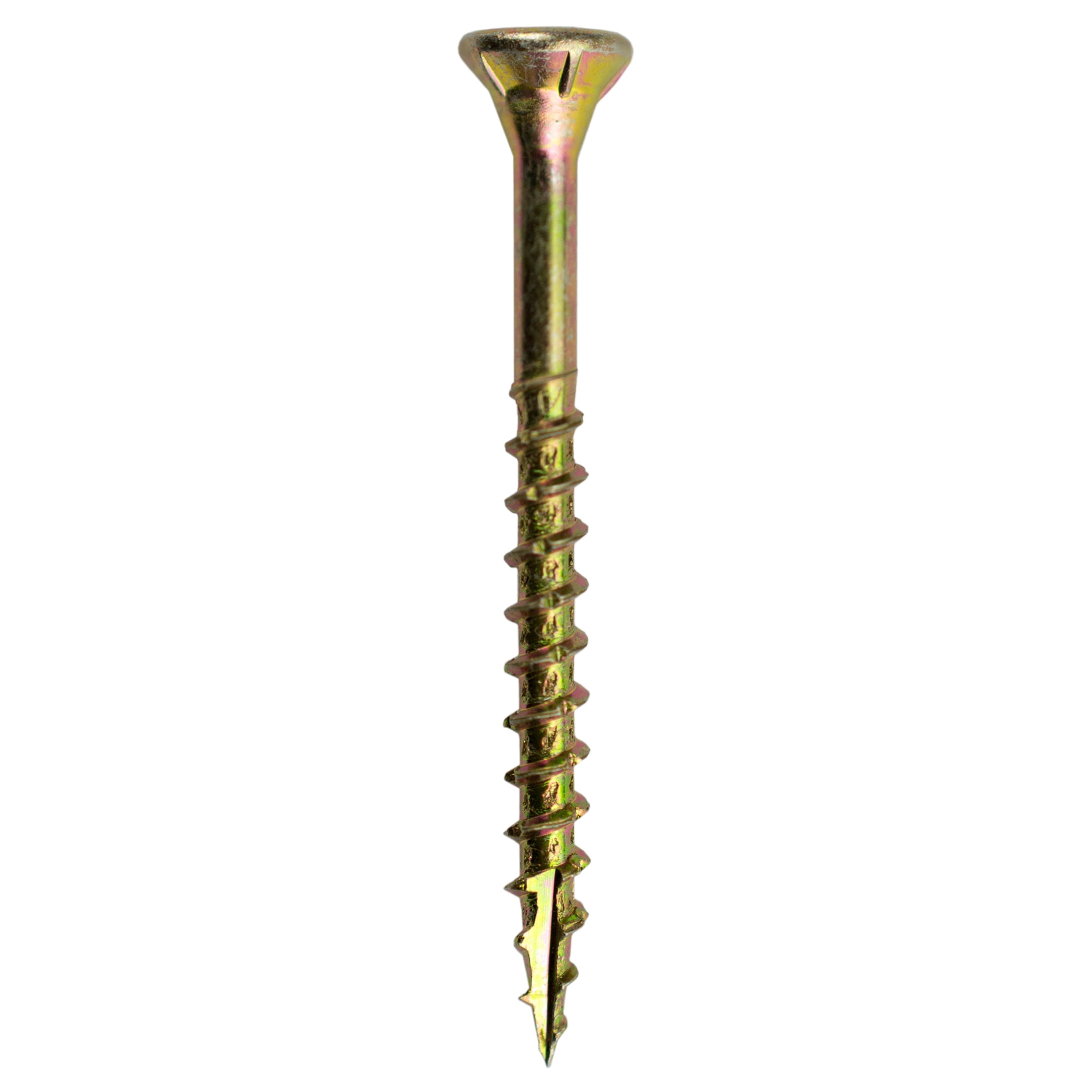 (2 pack) Grip-Rite #8 X 2 in. Star Drive Gold Construction Wood Screw 1lb.