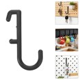 thumbnail image 1 of Luxshiny 20Ud Para Pegboard De Plástico Negro Para Organización En Y Taller, 1 of 8