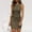 Khaki, variant on Spring Dresses for Women Casual Sleeveless Bodycon Tank Dress Solid Color Round Neck Tight-fitting Mini Dress