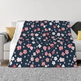 thumbnail image 1 of Fotbe Cherry Blossoms Manta de Franela con Estampado, Manta Ultrasuave para Cama, Sofá, Auto, Hipoalergénica y Antibolitas-60"x50", 1 of 6