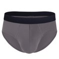 thumbnail image 4 of Birdeem Mens Household Fallow Ventilate Polyester Underwear Solid Color Open Briefs, 4 of 10