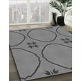 thumbnail image 3 of Ahgly Company Machine Washable Indoor Round Transitional Ash Gray Area Rugs, 6' Round, 3 of 7