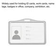 thumbnail image 6 of Uxcell 9.2x6.5cm Horizontal Aluminum Badge Holder with Metal Hook Lanyard Silver Tone, 6 of 7