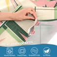 thumbnail image 5 of Yayeee Kitchen Curtains Tier Set of 2 Light Filtering 57"x24" Over Sink Window Panels, Retro Green Stars, 5 of 7