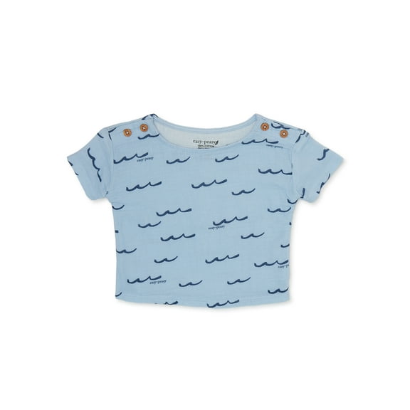easy-peasy Baby Short Sleeve Print Tee, Sizes 0M-24M