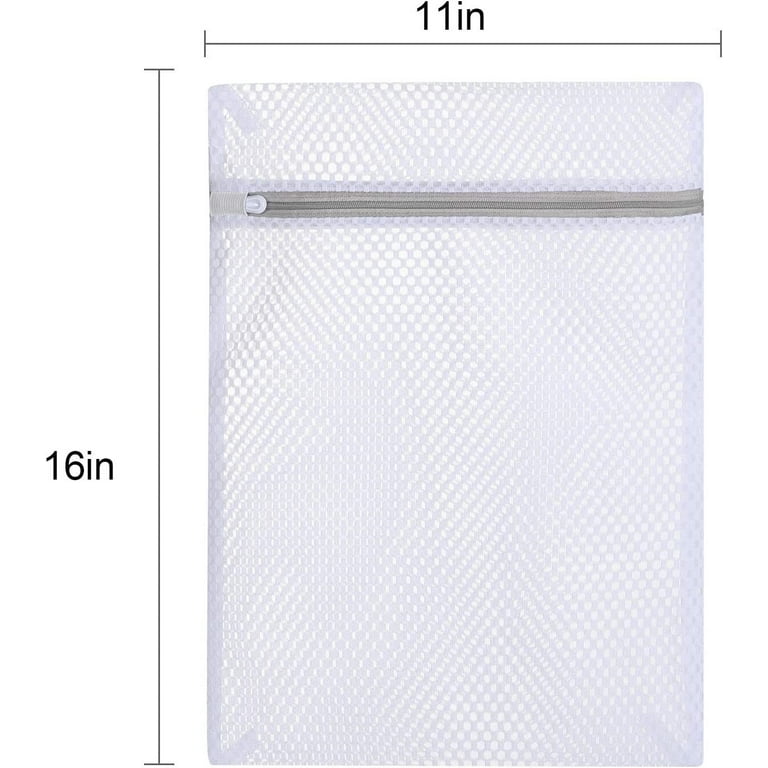 3Pcs Durable Honeycomb Mesh Laundry Bags 11 x 16 inch for