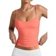 thumbnail image 1 of PINKMSTYLE Débardeurs Basiques pour Femmes à Encolure Dégagée Doublée Débardeurs Ajustables d'Été Sans Manches, 1 of 6
