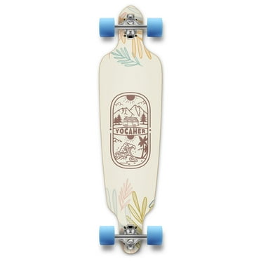 Yocaher Drop Through Longboard Complete - Adventure Colored