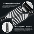thumbnail image 5 of Lamson 3" x 6" Chef's Slotted Turner with Noir Ultra Durable Handle - Left Hand, 5 of 7