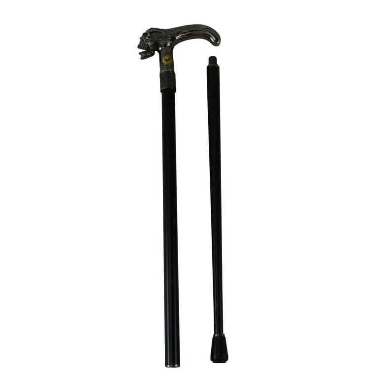 Screaming Biker Skull Flame Travel Cane Metal Shaft T Handle Head Walking Stick Screaming Biker Skull Flame Travel Cane Metal Shaft T Handle Head Walking Stick