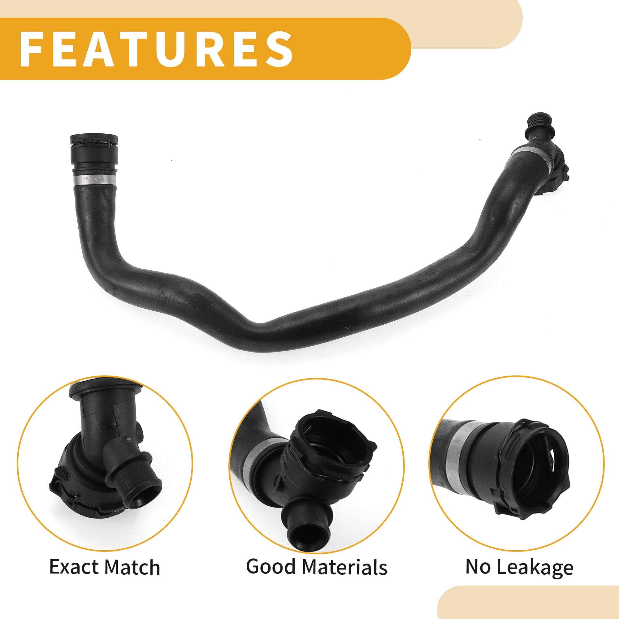 Unique Bargains Radiator Hose For BMW X1 X2 2016-2020 No.17127617363