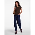 thumbnail image 3 of Scenario Women's and Women's Plus Pullover Rollneck Lightweight Sweater with Short Sleeves, Sizes XS-4X, 3 of 6
