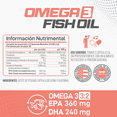 thumbnail image 3 of Aceite de Pescado purificado con Omega 3 Forzagen Essentials Fish Oil 60 capsulas Forzagen Forzagen, 3 of 5