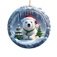 thumbnail image 2 of Christmas Cute Bear Ornaments Acrylic Christmas Ornaments Hanging for Christmas Tree Cartoon Animal Hanging Decorations for Farmhouse Farm Festive Home and Car Decoration Supplies, 2 of 8