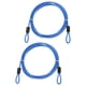 thumbnail image 1 of Cable de Seguridad Uxcell con Asas [2Pcs] - 6.56ft / 78.7 Pulgadas Cable de Seguridad para Candado de Equipaje de Acero Inoxidable para Bicicletas y Equipaje - [Azul], 1 of 6