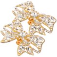 thumbnail image 1 of 1 Pair Rhinestone Shoe Buckles Removable Shoe Clips Bow Shoe Buckles Wedding Shoe Charms, 1 of 8