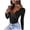 Black-women long sleeve tops, variant on Womens Tops Trendy Quarter Zip Long Sleeve Shirt Low Cut Tops Ribbed V Neck Cleavage Fall Shirts Blouses