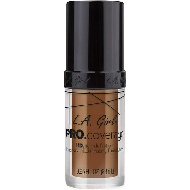 Liquid Foundation L.A. Girl Pro Coverage Coffee, 28 ml