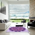 thumbnail image 7 of Ahgly Company Machine Washable Indoor Rectangle Transitional Bright Lilac Purple Area Rugs, 2' x 3', 7 of 7