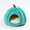Light Blue L, variant on LEVEO Adorable Cozy Pumpkin Cat Cave,Cat Beds for Indoor Cats,Super Soft Pet House Tent for Kittens & Small Pets, Warm & Washable Non-Slip Design(L 14.96 inch Grey)