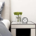 thumbnail image 2 of Silent Analog Alarm Clock,Black Metal Large 3D Digits,Non Ticking Table Clock with Night Light Bedside Alarm Clock 10.8cm, 2 of 4