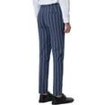 thumbnail image 3 of INSPIRE CHIC Men's Striped Dress Pants Flat Front Trousers Business Pant, 3 of 6
