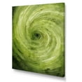 thumbnail image 2 of Designart "Spiral Of The Green Orbit" Abstract Spirals Wall Art Living Room, 2 of 7