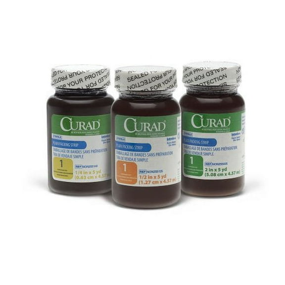 Medline NON255125, Curad® Wound Packing Strip, Cotton, 12/CS (322348_CS), 1