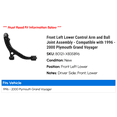 thumbnail image 2 of Front Left Lower Control Arm and Ball Joint Assembly - Compatible with 1996 - 2000 Plymouth Grand Voyager 1997 1998 1999, 2 of 2