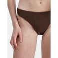 thumbnail image 4 of No Boundaries Women's Herringbone Crinkle Bikini Bottoms, Sizes XXS-XXL, 4 of 5
