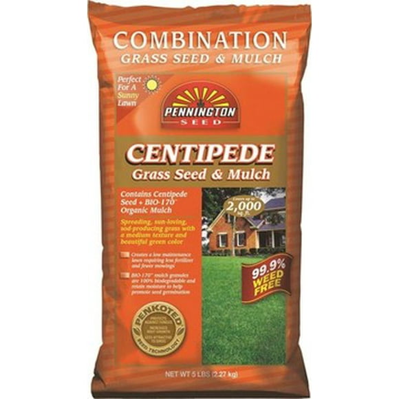Pennington Medium Coarse Texture Centipede Grass Seed, 5 lb - Medium to Light Green