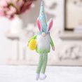 thumbnail image 4 of Huevo Rodolfo Huevo de Pascua Rudolf Bunny Rabbit Gnome Ornamento para decoración de fiesta en casa (verde) Ndcxsfigh Libre de BPA, 4 of 6