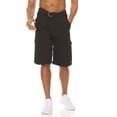 thumbnail image 2 of 2 Pk Men's Cotton Cargo Casual Belted Pockets Active Hiking Outerwear Shorts, 2 of 7
