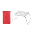 thumbnail image 4 of Almencla Stove Rack Compact Portable Folding Campfire Grill for Hiking Fishing Picnic, 4 of 8