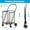 39.37*15.75*17.72in, variant on Extra Jumbo Shopping Cart, 2 Layers Grocery Cart on Wheels, Foldable Utility Shopping Carts with Double Basket and 360° Rolling Swivel Wheels for Groceries Laundry