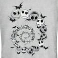 thumbnail image 2 of Junior's The Nightmare Before Christmas Spiral Jack Graphic Tee Athletic Heather 2X Large, 2 of 3