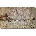 thumbnail image 1 of Ceramic Tile Mural-Claude Monet Waterfront Painting 115. 30" w x 18" h using (15) 6 x 6 ceramic tiles, 1 of 3