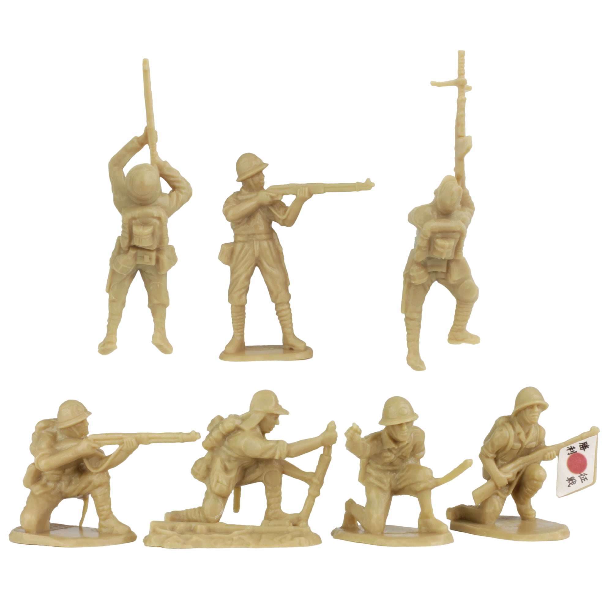 BMC WW2 Iwo Jima Plastic Army Men Island Tanks Soldiers 72pc