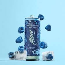 Alani Nu Energy Drink Breezeberry Flavor 12 fl oz Cans, 8 Pack Low Calorie Sugar Free Energy Beverage